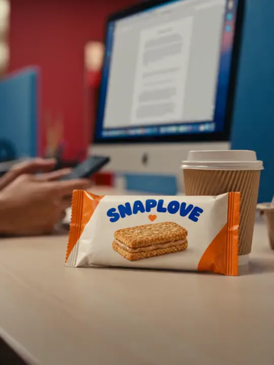 Mixed-media Snack Ad cover